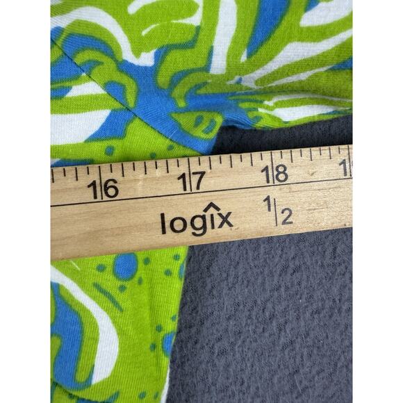 Lilly Pulitzer Dress Small Charlene Shift Limeade Lion Print Green Knit Cotton - Picture 4 of 9